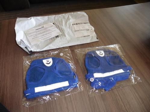 Kattentuigje (2x) met lijn - blauw - Medium (NIEUW), Dieren en Toebehoren, Kattenhalsbanden en Penningen, Ophalen of Verzenden