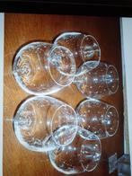 Six beaux verres à cognac, en cristal., Comme neuf, Enlèvement ou Envoi