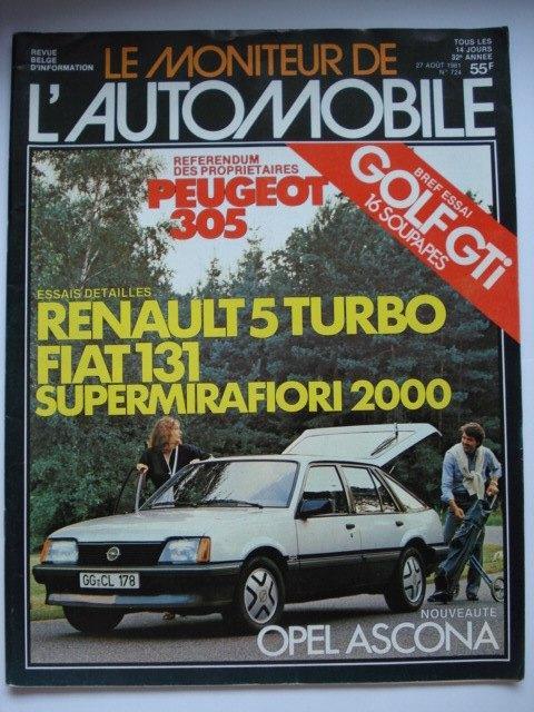 Le Moniteur de l'Automobile 724, Livres, Autos | Brochures & Magazines, Utilisé, Général, Envoi