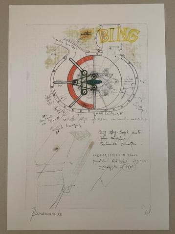 Panamarenko litho Bing beschikbaar voor biedingen