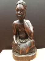 Congo: LUBA zittend figuurtje, Antiek en Kunst, Ophalen of Verzenden