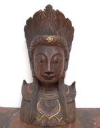 Buste en bois de Bali, Antiek en Kunst, Kunst | Beelden en Houtsnijwerken, Verzenden