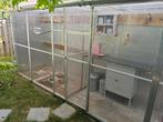Mooie Volière in aluminium., Dieren en Toebehoren, Ophalen, Gebruikt, Aluminium, Volière