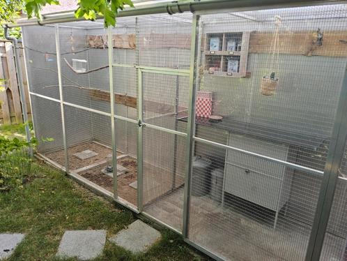 Mooie Volière in aluminium., Dieren en Toebehoren, Vogels | Hokken en Kooien, Gebruikt, Volière, Aluminium, Ophalen