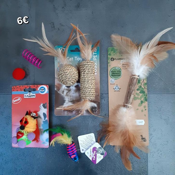 Kattenspeelgoed set nr 3, Dieren en Toebehoren, Kattenspeelgoed, Nieuw, Ophalen of Verzenden
