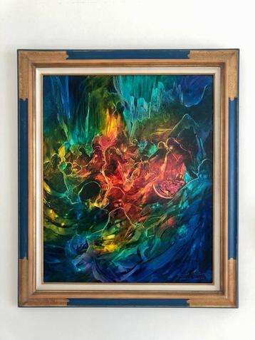 Schilderij 'Une moine au Rocher d'or' - Gérard Valtier beschikbaar voor biedingen