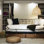 Prachtig romantisch bed of sofa, zwart metaal IKEA Meldal, Huis en Inrichting, Slaapkamer | Bedden, Ophalen