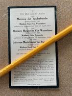 ONGEVAL Caeskerke Diksmuide op 28/12/1926 Van Wassenhove, Enlèvement ou Envoi, Image pieuse