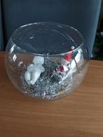 Bol rond en verre avec décoration de Noël 3, Utilisé, Enlèvement ou Envoi