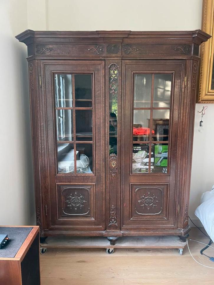Bibliothèque, Antiquités & Art, Antiquités | Meubles | Armoires, Enlèvement