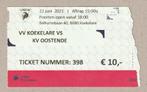 ticket VV Koekelare - KV Oostende : 22/06/2021, Ophalen of Verzenden, Gebruikt, Overige typen