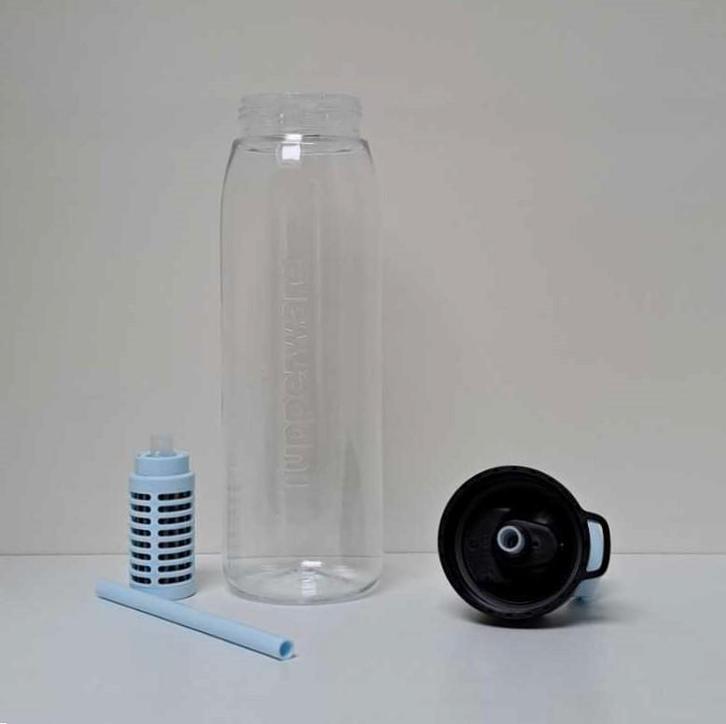 Tupperware™ Filterfles « Pure & Go », Huis en Inrichting, Keuken | Tupperware, Nieuw, Bak of Kom, Blauw, Verzenden