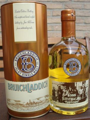 Fles whisky Bruichladdich Sinnsear 1988