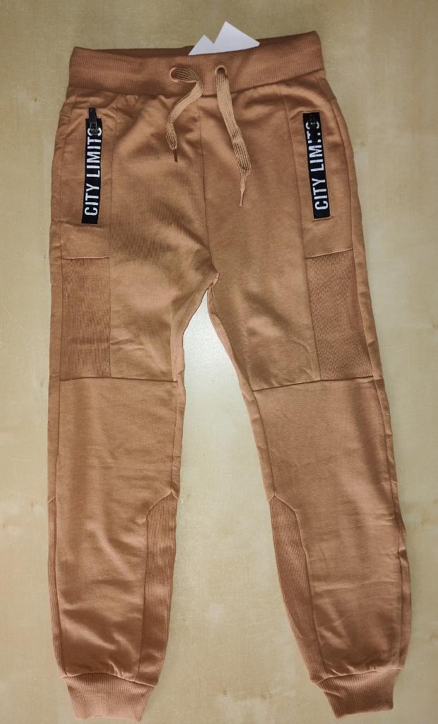Cognac joggingbroek No Compromise, maat 128, Kinderen en Baby's, Kinderkleding | Maat 128, Nieuw, Jongen, Broek, Ophalen of Verzenden