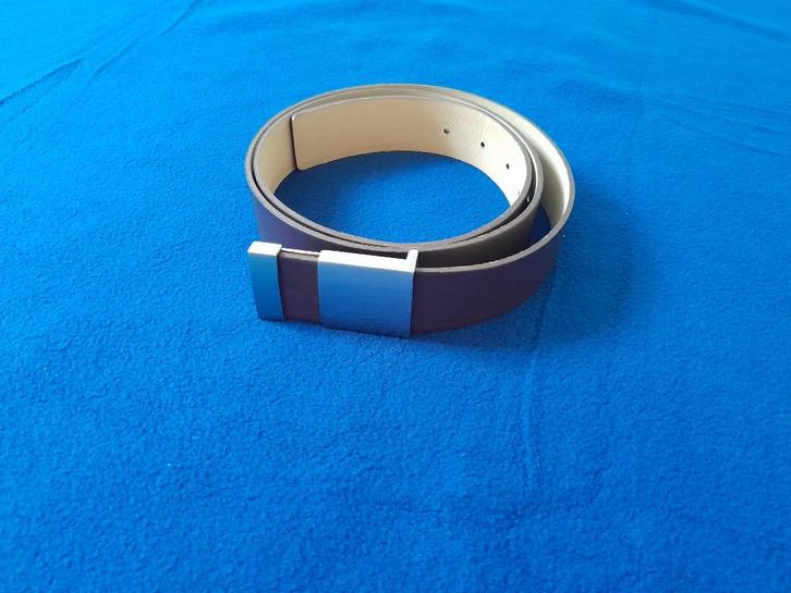 Leren herenriem met moderne gesp – echt leer, Kleding | Heren, Riemen en Ceintuurs, Nieuw, Riem of Ceintuur, 115 cm of meer, Bruin