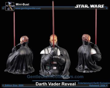 Star Wars Darth vader Anakin reveal exclusive mini bust beschikbaar voor biedingen