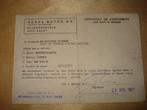 Ancien Certificat Conformité Moto Honda CB-550 K 1977, Ophalen of Verzenden, Honda
