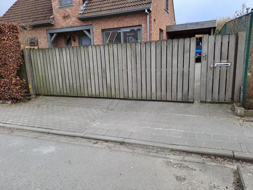 Schuifpoort van 8m, Tuin en Terras, Tuinpoorten, Gebruikt, Schuifpoort, Staal, 150 tot 200 cm, 150 tot 200 cm, Ophalen