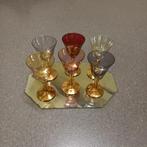 Gekleurde wijnglazen, Ophalen, Glas of Glazen, Gebruikt, Glas