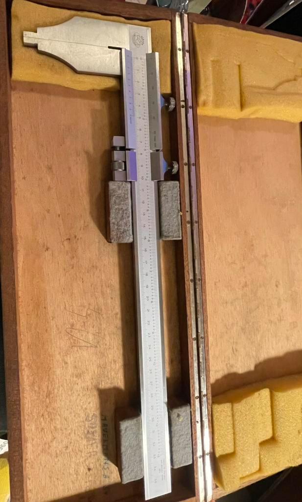 Zwitserse Etalon schuifmaat 35cm, Doe-het-zelf en Bouw, Meetapparatuur, Zo goed als nieuw, Ophalen of Verzenden