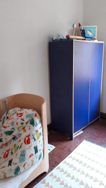 Lit évolutif bébé enfant Leander bois clair, Enlèvement, Utilisé