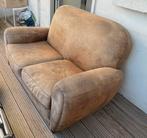 Canapé/chaise 2 places beige/marron, Maison & Meubles, Enlèvement, Utilisé