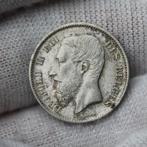 Leopold II - 50 cent 1898 FR zilver - topkwaliteit!, Timbres & Monnaies, Monnaies | Belgique, Argent, Envoi, Argent