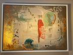 Golden dreams in space age 100x70, Antiek en Kunst, Kunst | Schilderijen | Abstract, Ophalen of Verzenden