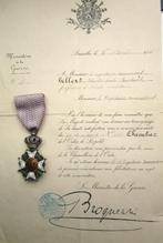 Leopoldsorde Ridder; Met diploma 1913, Verzamelen, Militaria | Algemeen, Ophalen of Verzenden, Landmacht, Lintje, Medaille of Wings