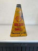 Golden Shell triangel olie blik, Verpakking, Gebruikt, Ophalen of Verzenden