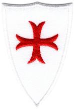 Knights Templar schild stoffen opstrijk patch embleem, Collections, Autocollants, Envoi, Neuf