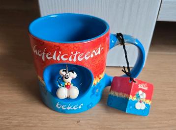 Diddl tas/mok/kopje met Diddl figuur op. Nooit gebruikt! beschikbaar voor biedingen