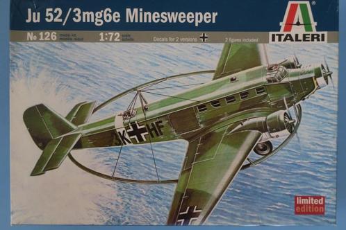 Ju 52/3mg6e Minesweeper Italeri 1:72, Hobby en Vrije tijd, Modelbouw | Vliegtuigen en Helikopters, Nieuw, Italeri, Ophalen of Verzenden
