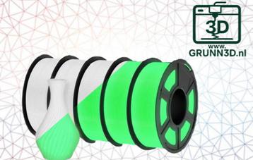 Nieuwe JAYO PLA Glow in the Dark 3D Filament WIT/ GROEN beschikbaar voor biedingen