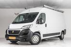 Fiat Ducato L2 H2 - 3 zitplaatsen/CNG/BTW AFTREKBAAR, Auto's, Fiat, Stof, Euro 6, Overige brandstoffen, Wit