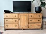 Brocante grenen dressoir, Ophalen, Gebruikt, 150 tot 200 cm, 25 tot 50 cm