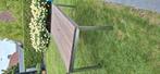 Tuintafel teak en aluminium onderstel, Tuin en Terras, Ophalen, Zo goed als nieuw, Aluminium