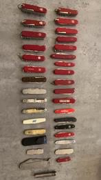 Set van 32 Victorinox & Wenger enz., Caravans en Kamperen, Ophalen of Verzenden, Gebruikt