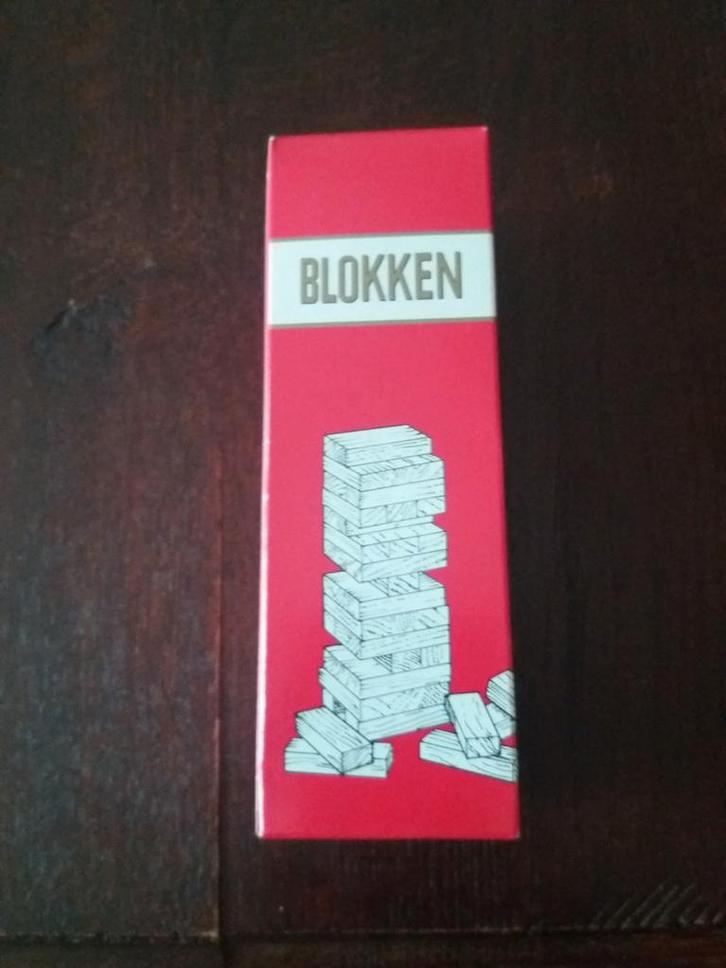GEZELSCHAPSSPEL  BLOKKEN, Hobby en Vrije tijd, Gezelschapsspellen | Bordspellen, Nieuw, Ophalen of Verzenden