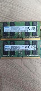 2x RAM Samsung 16 GB DDR4 3200 MHz 2Rx8 – 32 Go SODIMM, Computers en Software, Ophalen of Verzenden, Zo goed als nieuw, DDR4