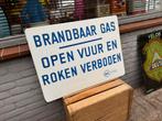 Oud emaille reclamebord BK Gas Garage, Ophalen of Verzenden, Gebruikt, Reclamebord