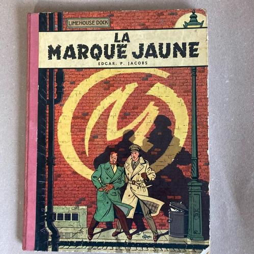 Blake et Mortimer  # 5    La Marque Jaune  Éd 1959, Boeken, Stripverhalen, Gelezen, Eén stripboek, Ophalen of Verzenden