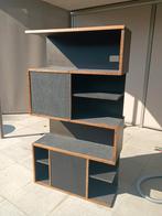 Donkere boekenkast 95x36x168cm met of zonder schuifdeurtjes, Ophalen, Zo goed als nieuw