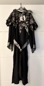 Zwart halloweenpak met zilveren doodshoofden, Ophalen of Verzenden, Nieuw, Maat 48/50 (M), Kleding