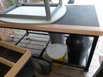 Grote tafel in ijzer met wielen, Ophalen of Verzenden