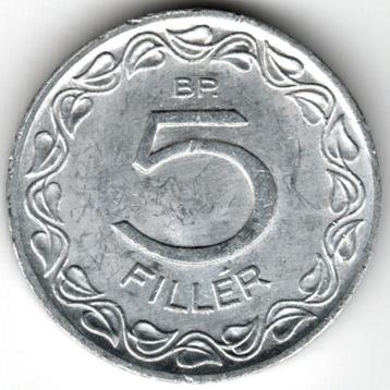 Hongrie : 5 Filler 1970 KM #549 Ref 16162, Enlèvement ou Envoi, Hongrie, Monnaie en vrac