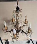 Baccarat kroonluchter in brons en kristal, Ophalen, Zo goed als nieuw, Glas