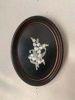 Lijstje ovaal handwerk, Antiek en Kunst, Curiosa en Brocante, Ophalen of Verzenden