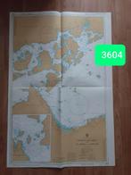 lot zeekaarten met vaarroutes (1970-1990), Ophalen, Gebruikt, Kaart, Foto of Prent