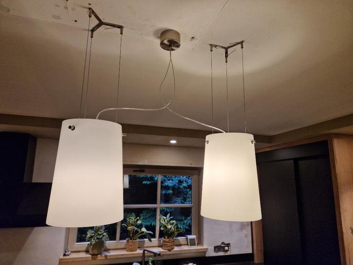 Hanglamp Prandina sera S3, Huis en Inrichting, Lampen | Hanglampen, Gebruikt, Minder dan 50 cm, Glas, Ophalen